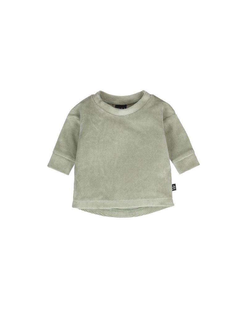 Soft rib sweater dusty green